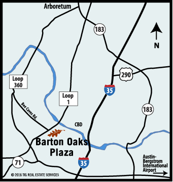 Barton Oaks Plaza TIG Austin Texas Class A Office Map